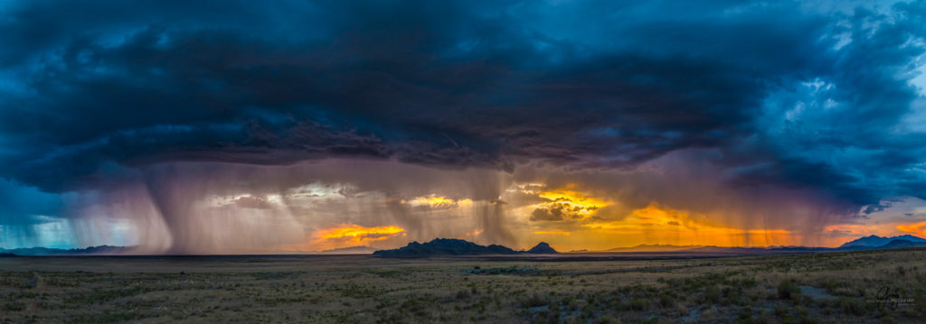 sunset, sunset after storm Utah's West desert, storm clouds at sunset,