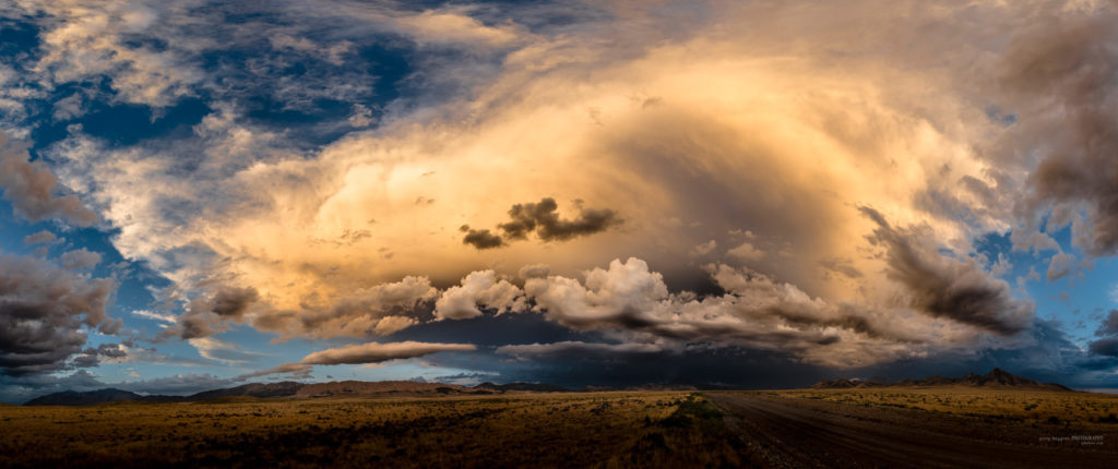 sunset, sunset after storm Utah&#039;s West desert, storm clouds at sunset,