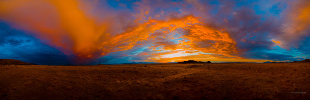 sunset, sunset after storm Utah's West desert, storm clouds at sunset,